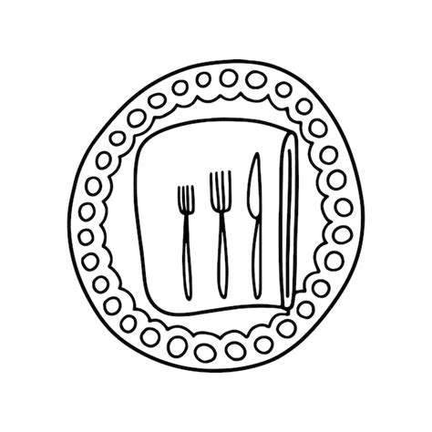 Assiette Et Couvert Dessin Grand Assiette Coloriage Image The Best