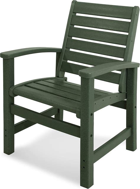 Polywood 1910 Gr Signature Dining Chair Green Patio Dining Chairs Patio Lawn