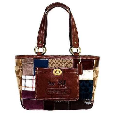 Coach Holiday Patchwork Gallery Tote