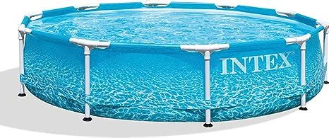 Intex Alberca Piscina Circular Beachside Metal Frame X Cm Np