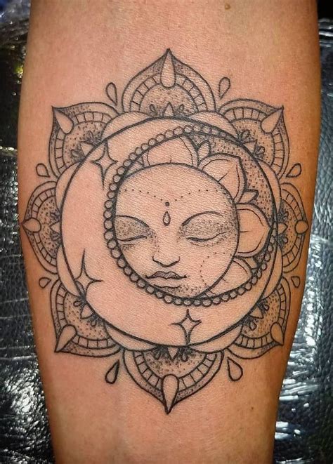 50 Meaningful And Beautiful Sun And Moon Tattoos KickAss Things