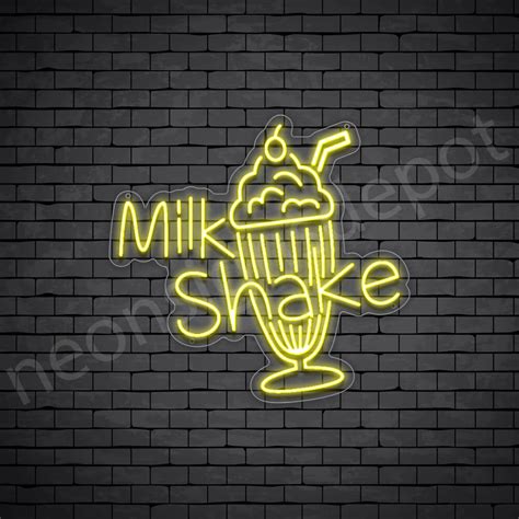 Milkshake V1 Neon Sign Neon Signs Depot