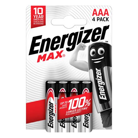 Pilha Max LR03 AAA BL4 ENERGIZER 7638900438147 Bricomarché