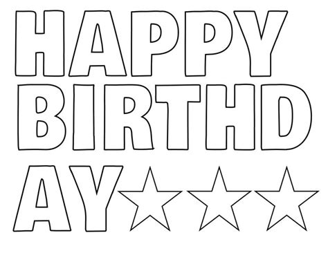 Happy Birthday Letters Free Printable - NewFreePrintable.net