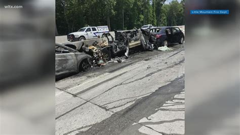 Traffic resumes on I-26 after fiery multi-vehicle crash | wltx.com