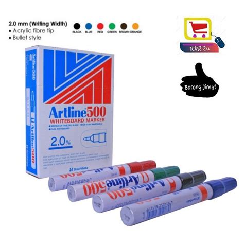 Artline 509A 500A Whiteboard Marker 2 0mm 5 0mm Shopee Malaysia