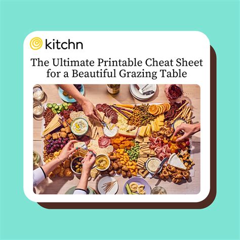 The Ultimate Printable Cheat Sheet For A Beautiful Grazing Table