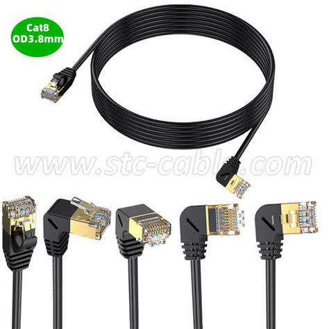 90 Degree Slim Cat8 Ethernet Cable China STC Electronic Hong Kong