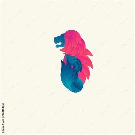 logo king lion Stock Vector | Adobe Stock