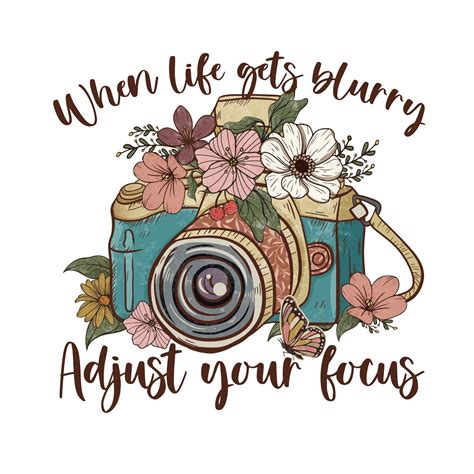 When Life Gets Blurry Adjust Your Focus Square Stretched Canvas In