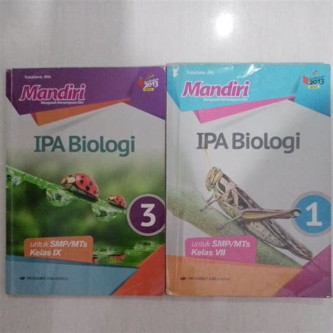 Jual Buku Mandiri IPA Biologi Kelas 7 SMP 1 Dan 9 SMP 3 Bekas