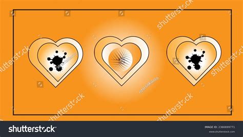 Collection Heart Illustrations Love Symbols Icon Stock Vector (Royalty Free) 2366699771 ...