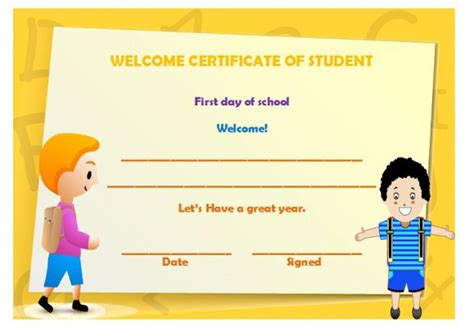 Welcome Certificate Template 24 Stunning Templates Be Surprised