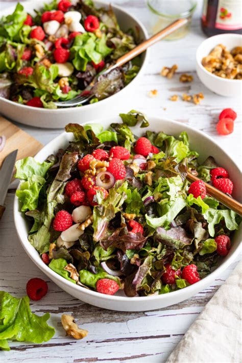 Salat Mit Himbeeren Fruchtiger Sommersalat