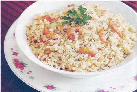 Diavilee Cruz A.: Arroz con camarones y coco