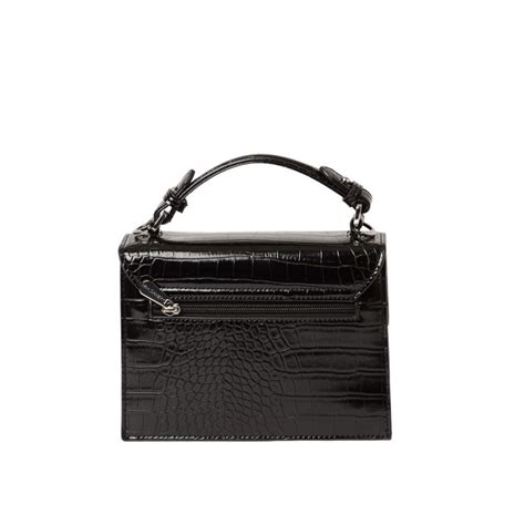 Joyau RYTHME mini sac cartable façon croco noir