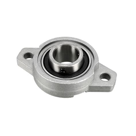 KFL003 Flanged Pillow Block Bearing 17mm Bore Dia Zinc Alloy Chrome