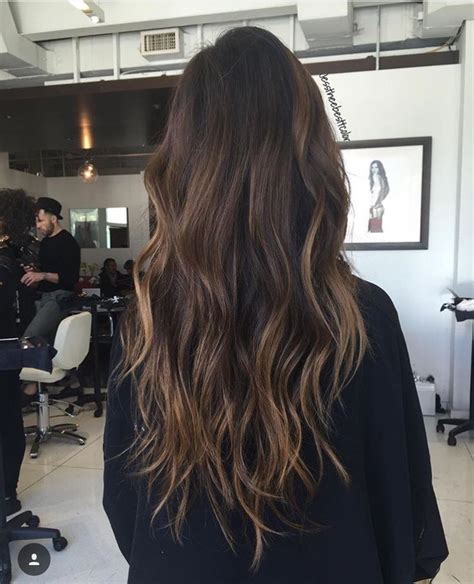 Dark Brown Balayage Straight Hair - Hairstyle Haircut Today