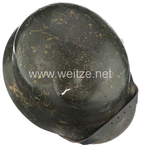 Wehrmacht Heer Stahlhelm M40 Mit 1 Emblem Battle Damaged Heer 1933