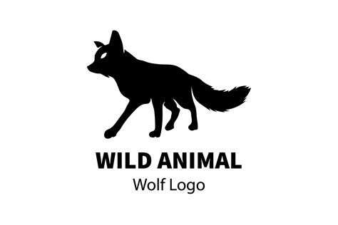 Black and White Logo - Wolf #23 Graphic by bhagawantastudio · Creative ...