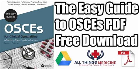 Download The Easy Guide To Osces For Specialties A Step By Step Guide