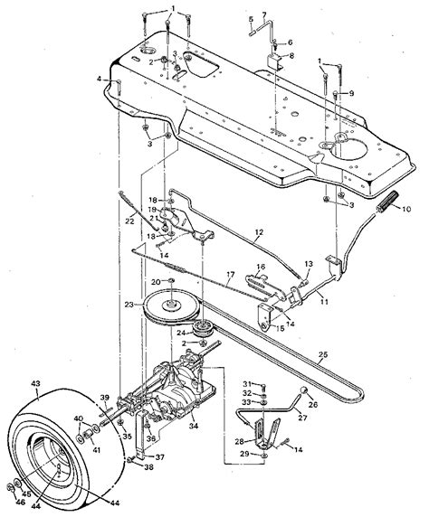 Murray Lawn Mower Belt Diagram 42 Inch