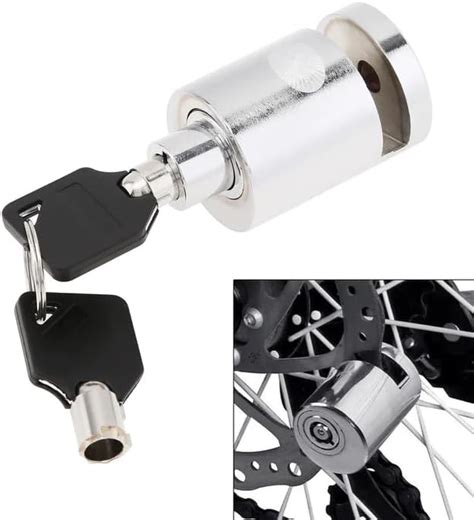 Vagary Round Anti Theft Chome Disc Lock For Motorcycle Scooter Bike