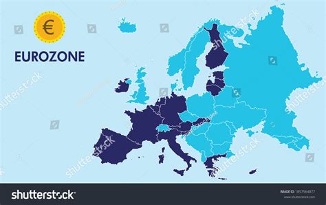 867 Eurozone Map Images Stock Photos And Vectors Shutterstock