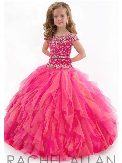 Cap Sleeves Girls Pageant Dress Perfect Angel 1549 Little Girl