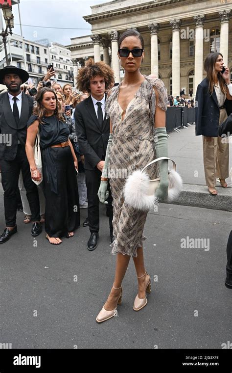 Paris France July 7 2022 Cindy Bruna Attending The Fendi Show