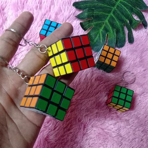 Jual Gantungan Kunci Unik Lucu Rubik Shopee Indonesia