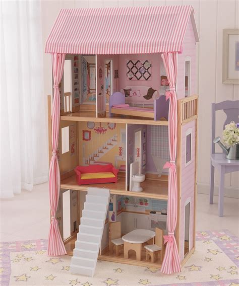 KidKraft KidKraft Pink Dollhouse Set | Pink dollhouse, Pretty furniture ...