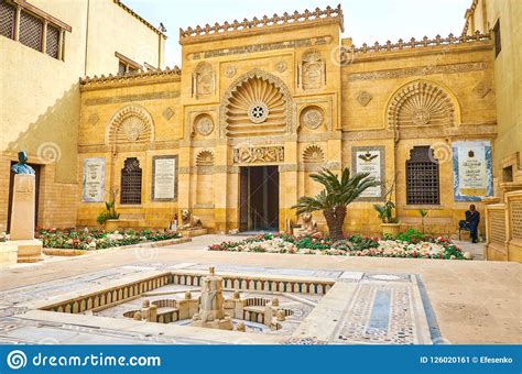 The Carved Decorations Of Coptic Museum Cairo Egypt Editorial Photo