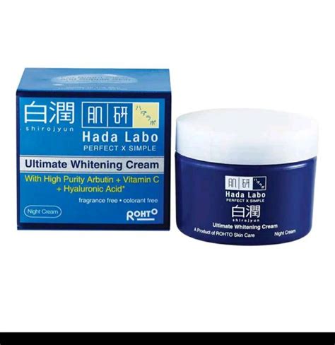 Hada Labo Shirojyun Ultimate Whitening Night Cream Gr Lazada Indonesia