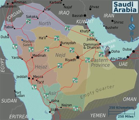 Map of Saudi Arabia with cities distance - Map of Saudi Arabia with ...