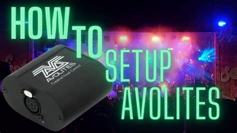 HOW TO SETUP THE AVOLITES T1 YouTube