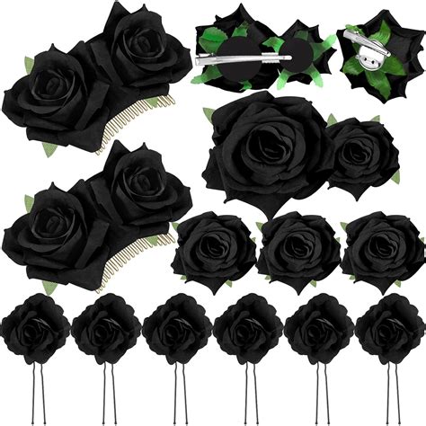 12 Pieces Rose Flower Hair Clip Rose Bridal Hair Germany Ubuy Clip