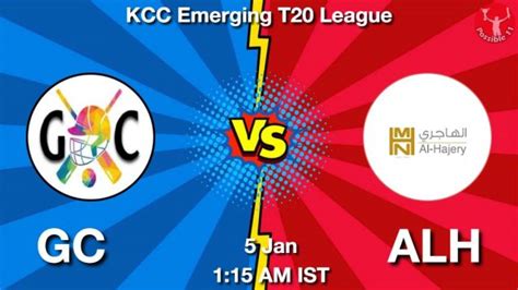 GC Vs ALH Dream11 Team Prediction Fantasy Cricket Tips 05 Jan 2024