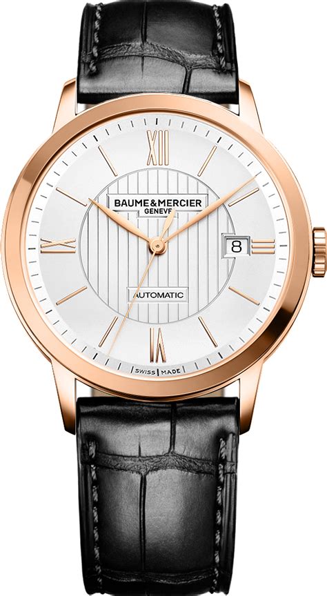 Baume Mercier Mens Classima Executives Dress Watch Silver Dial