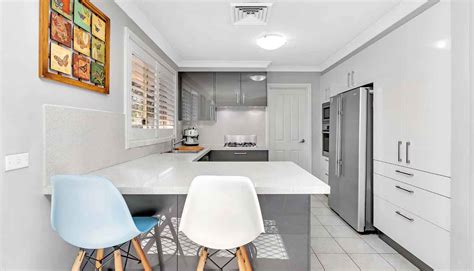 Grey And White Modern Kitchen Wahroonga Waratah Kitchens