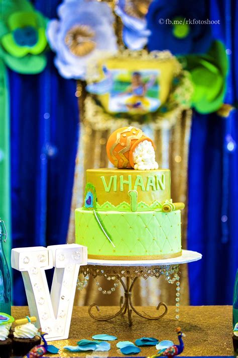 1st Birthday Krishna Theme Cake - 1st Birthday Ideas