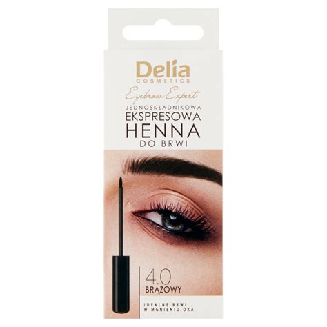 Delia Express henna do brwi 4 0 brązowa 6 ml hebe pl