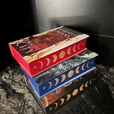 A Court Of Thorns And Roses Series By Sarah J Maas With Custom Stenciled And Sprayed Edges Etsy