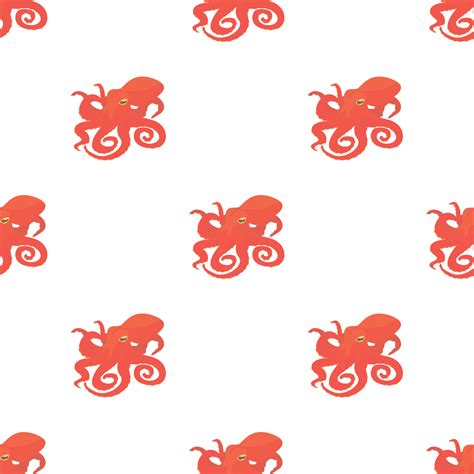 Octopus Pattern Seamless Vector 19196476 Vector Art At Vecteezy