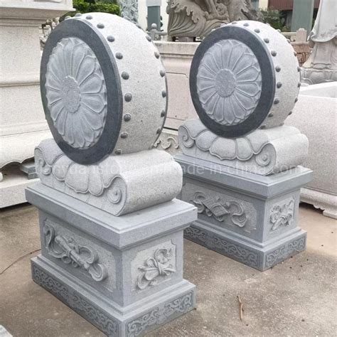 Large Drum Hugging Shaped Bearing Stone Carving China Bao Gu Shi For