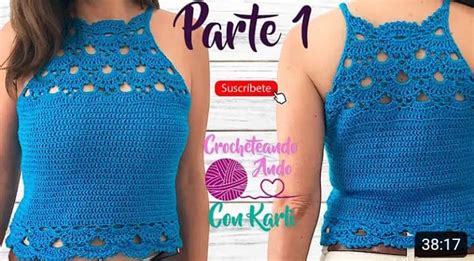 Aprende A Tejer Una Bella Blusa A Crochet Facil Tejidos Paso A Paso