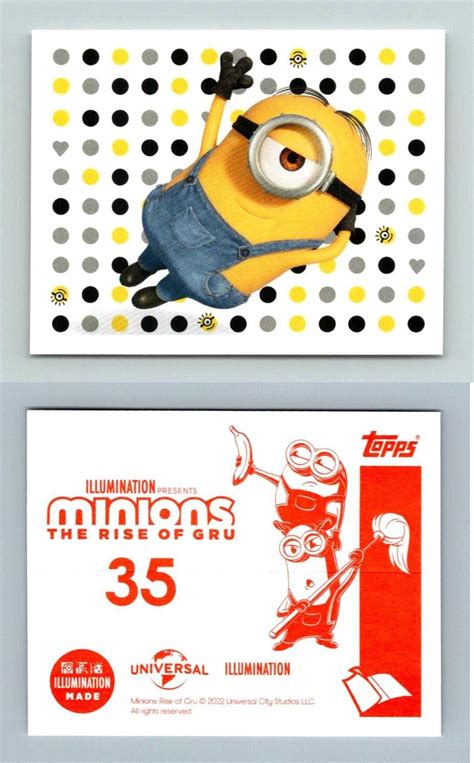 Minions The Rise Of Gru Topps Sticker