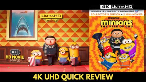 Minions The Rise Of Gru K Ultra Hd Blu Ray Quick Review R Hd