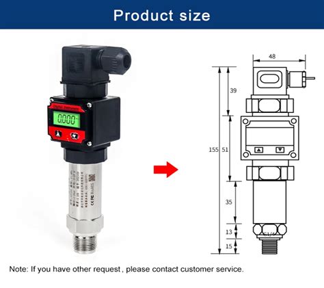 0 1000bar Pressuretransmitter 4 20ma 5v 10v Output Water Tank Oil Gas Pressure Measurement G14