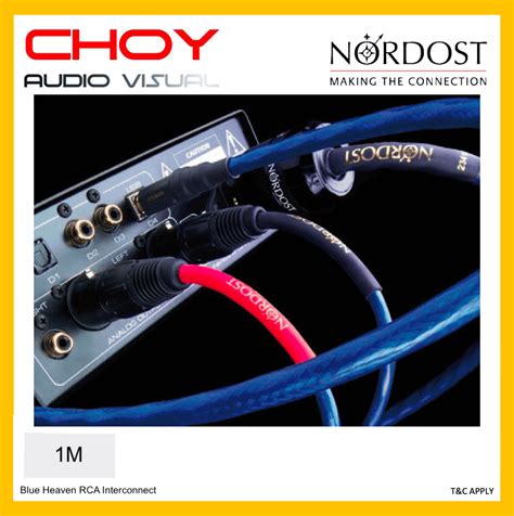 Nordost Blue Heaven Analog RCA Interconnect Cable 1 Meter Choy